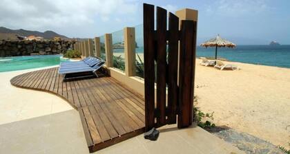Oceanfront Living: Beachfront Apartment in Mindelo, Cape Verde