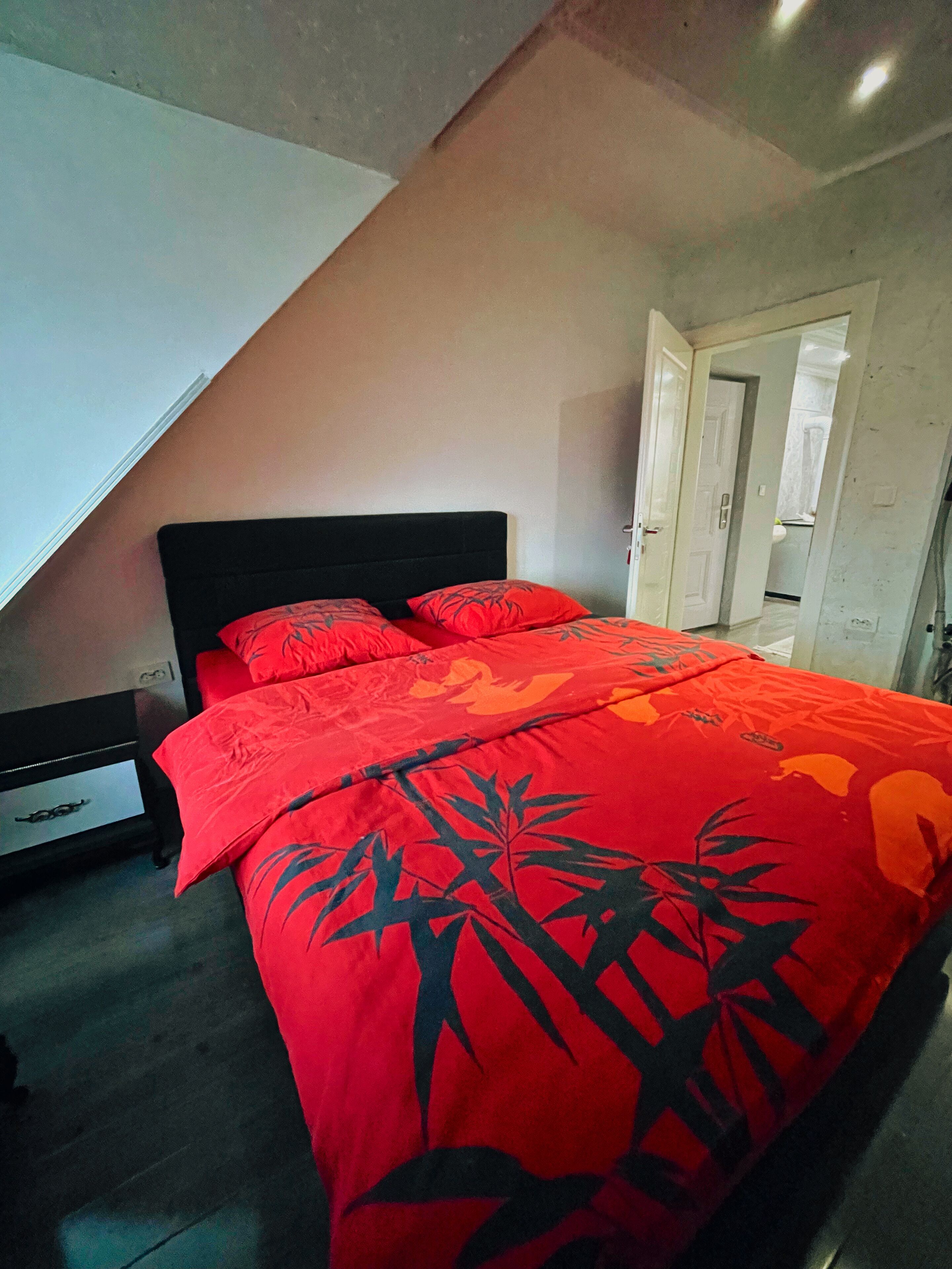 1 slaapkamer, een strijkplank/strijkijzer, wifi