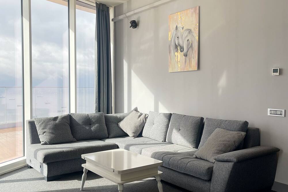 Spacious condo with skyline view