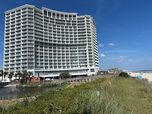 Exterior - Quiet Oceanfront Escape | Fireplace & Balcony (Myrtle Beach)