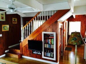 Interior - Key West style cottage w/ dock overlooking Florida Bay.  Wrap around windows!
   (Marathon)