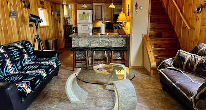 Remodeled cozy retreat with a lake front view on Devils Lake. Pet Friendly!