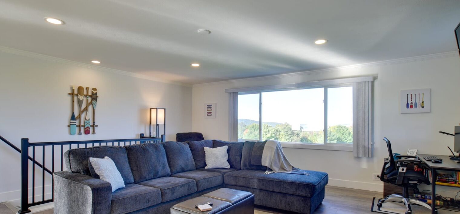 Smart TV, caminetto, videogiochi, lettore DVD