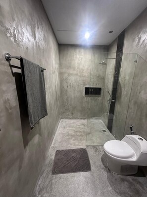 Haartrockner, Handtücher, Seife, Shampoo