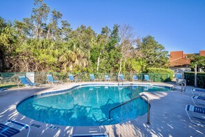 A heated pool - Almost Heaven Villa @ Edgewater Beach Resort Sleeps 8 (Panama City Beach)