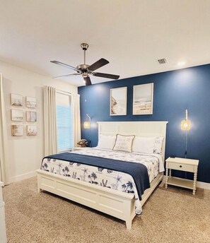 4 bedrooms, desk, iron/ironing board, WiFi