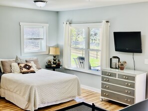 5 soverom, strykejern/-brett, reiseseng for barn og wi-fi (inkludert)