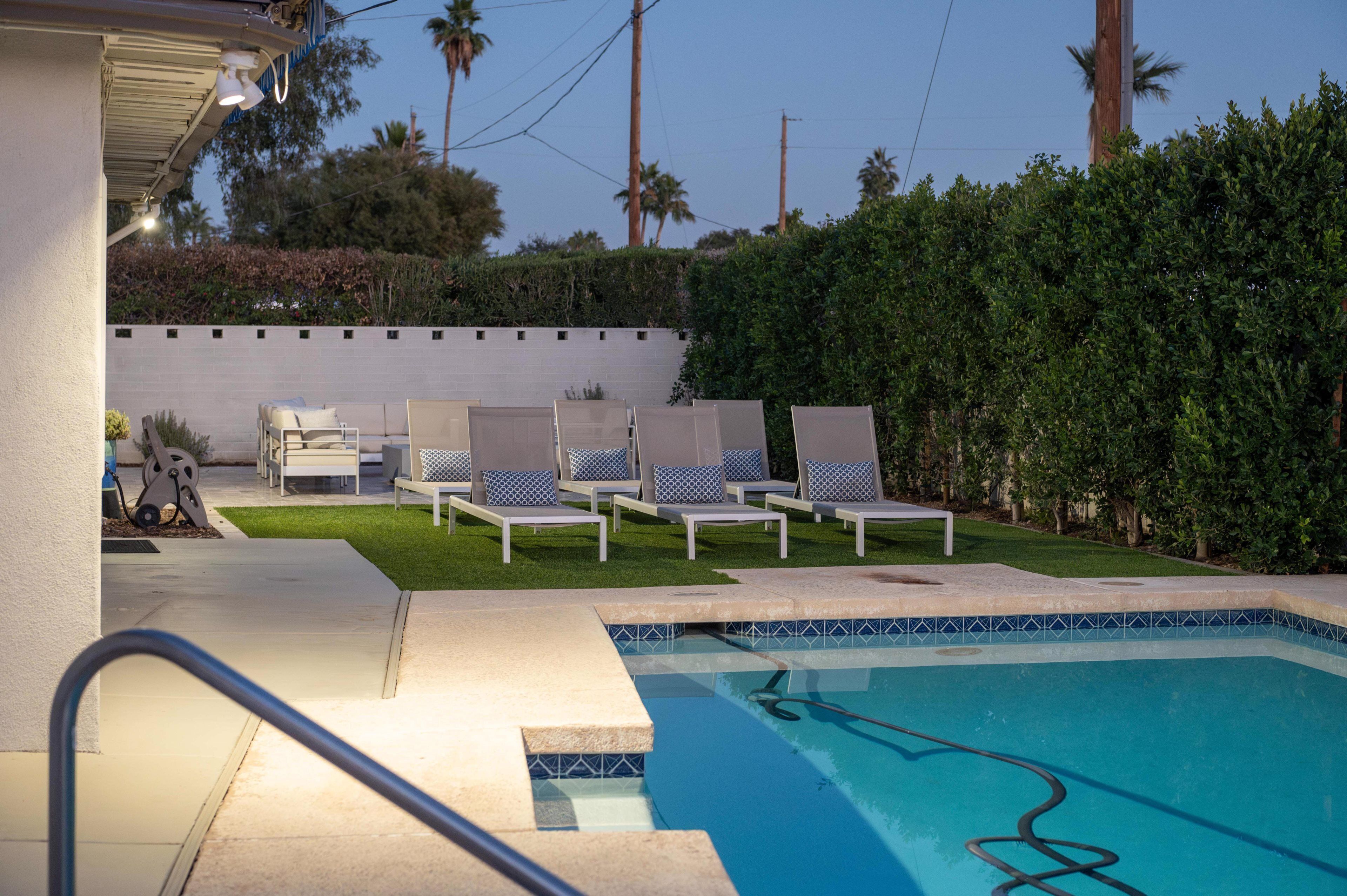 A heated pool