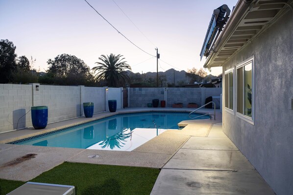 Una piscina climatizada