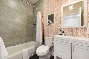 Hair dryer, towels