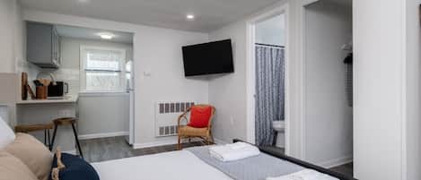 1 dormitorio, tabla de planchar con plancha, cuna de viaje y wifi gratis