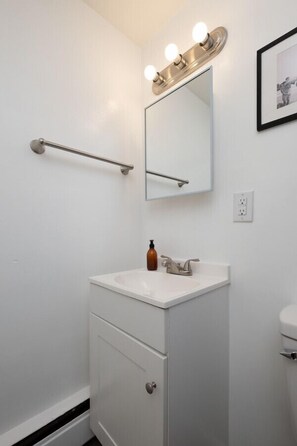 Hair dryer, towels