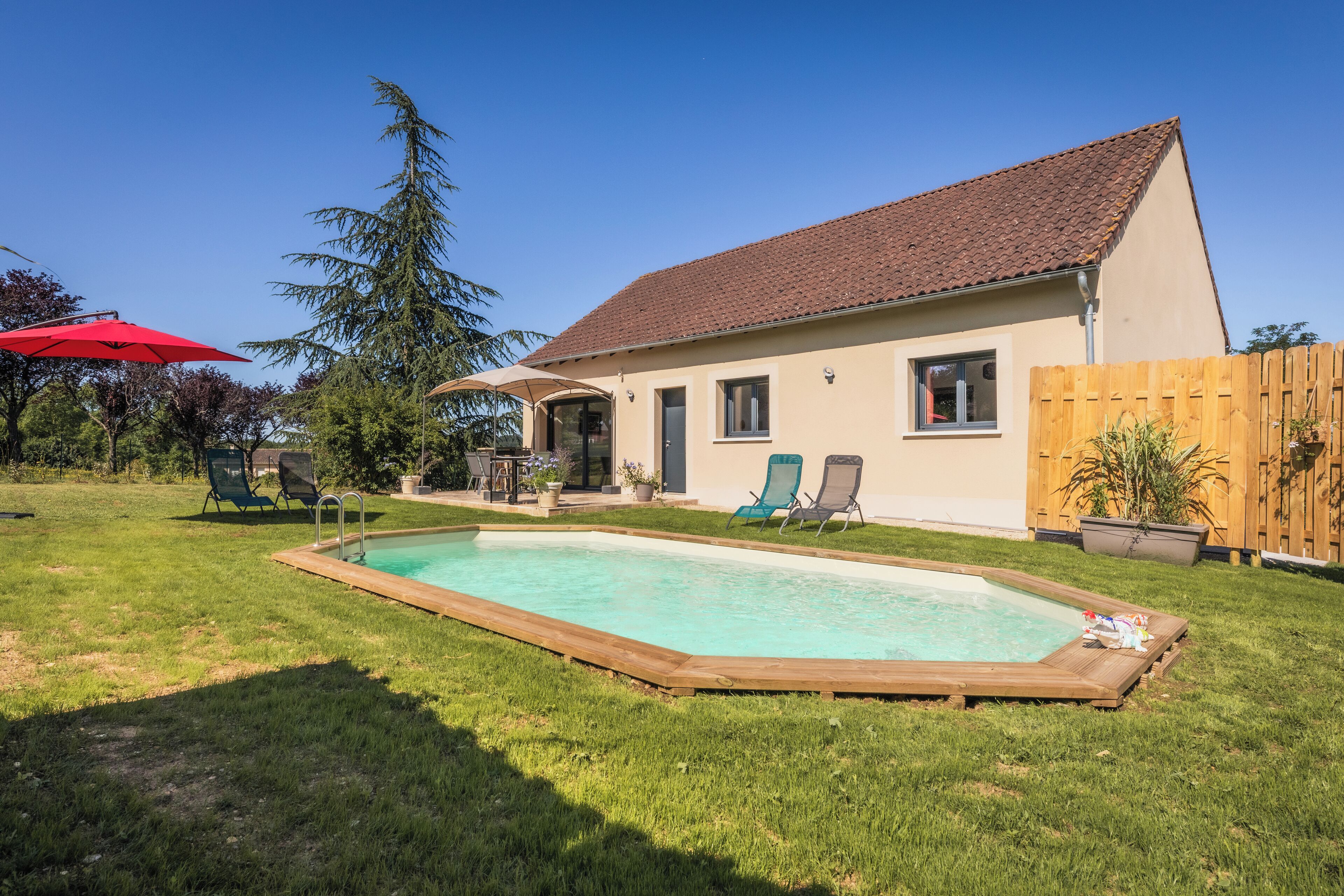 A heated pool