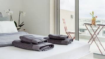 1 slaapkamer, een bureau, een strijkplank/strijkijzer, wifi