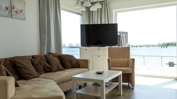 Smart TV, DVD player, books