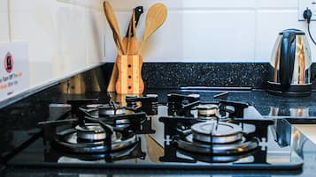 Suite ejecutiva | Cocina privada | Frigorífico grande, microondas, placa de cocina y licuadora