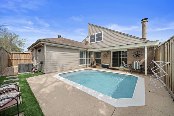 Enjoy our amazing private pool with your family and friends.