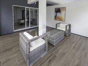 Deluxe Studio, Balcony | Terrace/patio - O'Beach Boutique Studios (Flic-en-Flac)