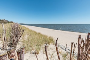 Vlak bij het strand