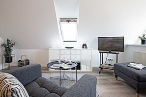 TV, DVD player, stereo