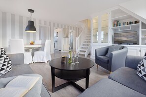 TV, DVD player, books, stereo - Herzlich Willkommen im Appartement Dünenblick (List)