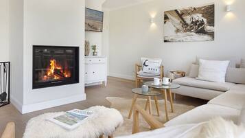 TV, fireplace, ping pong