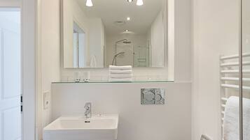 Hair dryer, towels