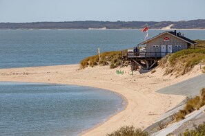 På stranden