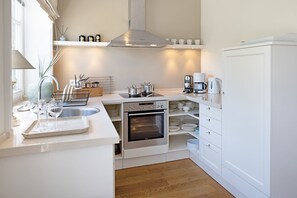 Fridge, oven, stovetop, dishwasher