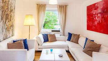 TV, table tennis, books, stereo