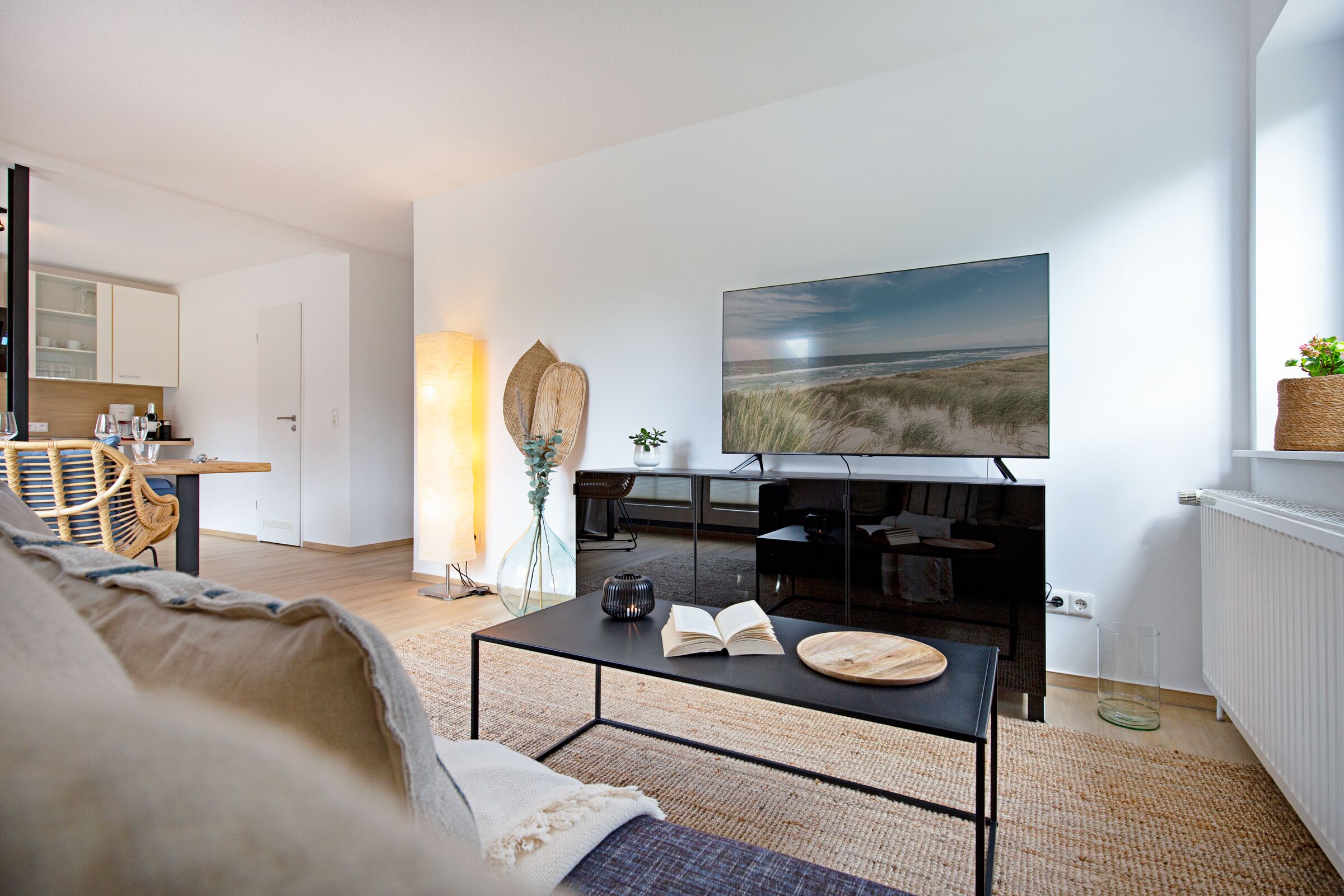 TV, books, stereo