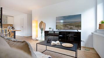 TV, books, stereo