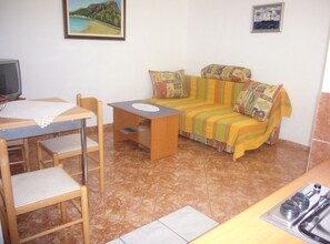 Apartment (Superior One Bedroom Apartment with T) | Living room - Apartments Antonio (Orebic)
