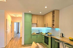 스탠다드 아파트, 침실 여러 개 (Beach Haven Hideaway 291) | 전용 주방 | 냉장고, 오븐, 쿡탑, 식기 세척기