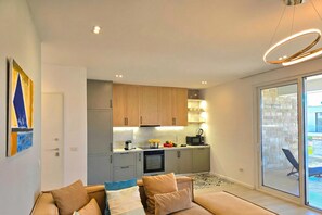Family Apartment, 2 Bedrooms, Balcony (San Pietro Serenity Home) | Living area - San Pietro Serenity Home (Ishëm)