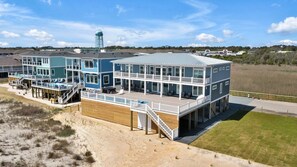 Exterior - 10BR/10.5BA-Oceanfront-Pool-Elevator-Hot Tub-Private Setting-Sleeps22 (Oak Island)