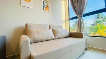 32-inch flat-screen TV with digital channels, TV