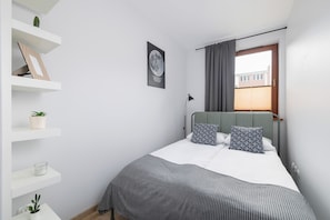 Apartamento, 1 quarto, sacada | 1 quarto, roupa de cama