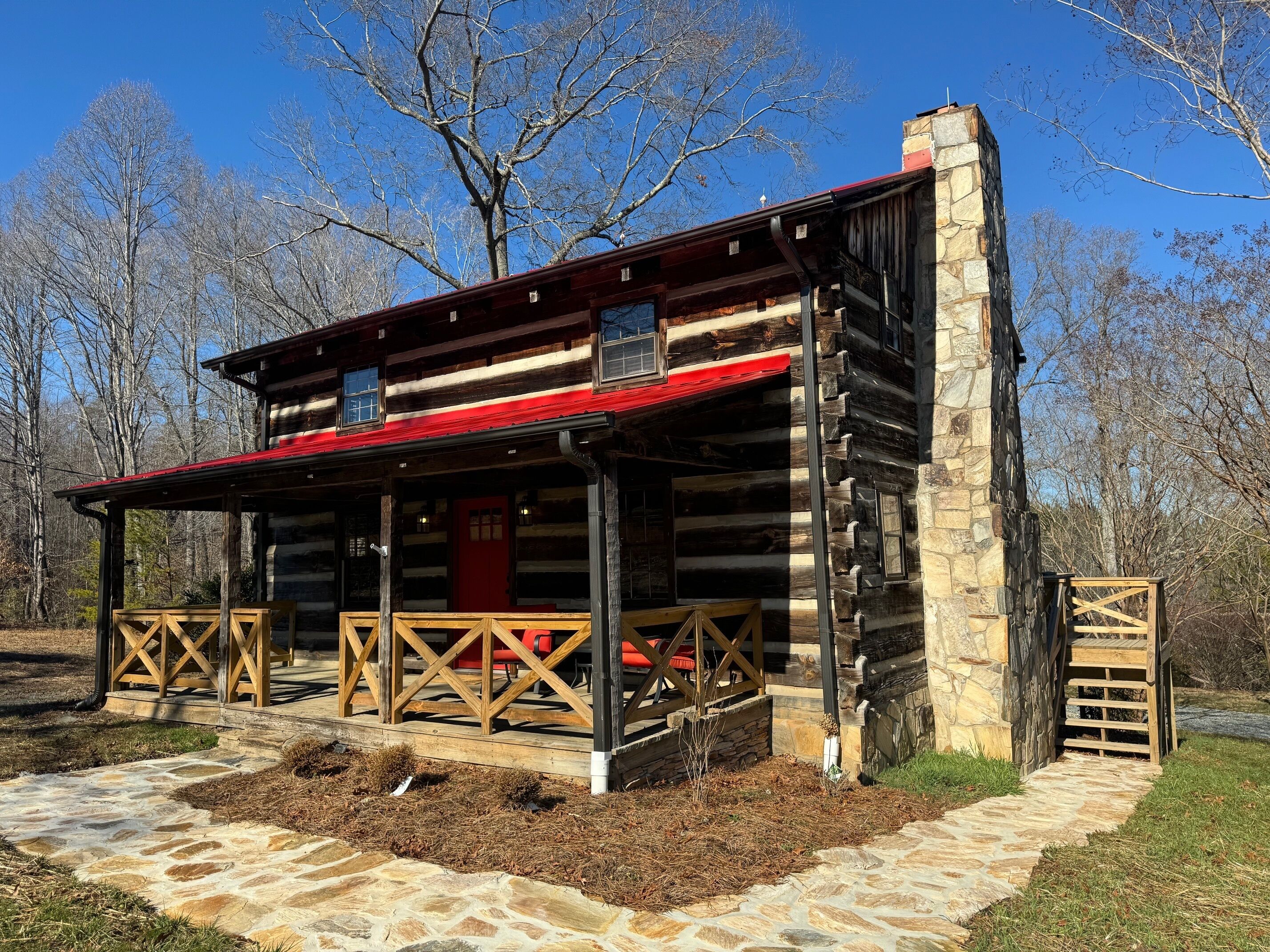 Rustic cabin newly remodeled just 15 minutes from downtown Winston Salem.  