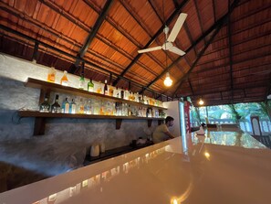 Poolside bar