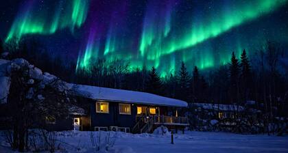 Escape to a private hilltop luxury home with breathtaking valley & Aurora views!