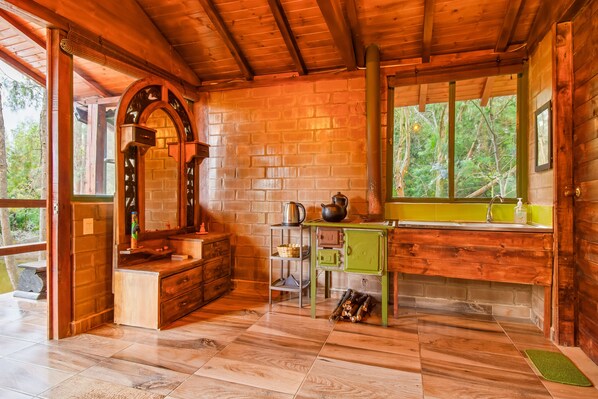 Comfort Cabin, 1 Queen Bed, Balcony, Lake View | Exterior - Glamping Experience Savieza (Suesca)