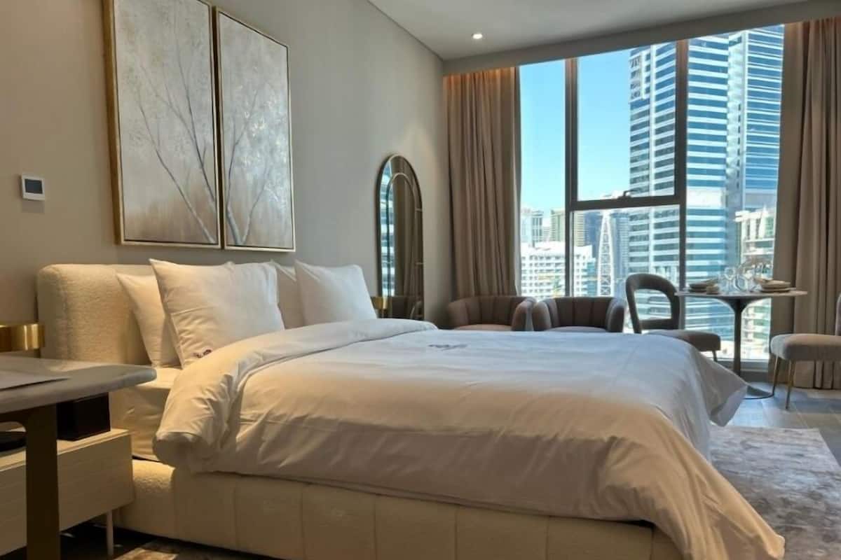 Superior appartement | 1 slaapkamer, luxe beddengoed, bedden met traagschuimmatras