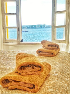 2 bedrooms, iron/ironing board, bed sheets