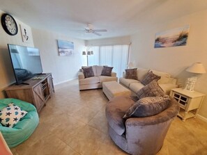 Condo, Multiple Beds, Kitchen, Ocean View (Island House G234) | Living area - Island House G234 (St. Augustine)
