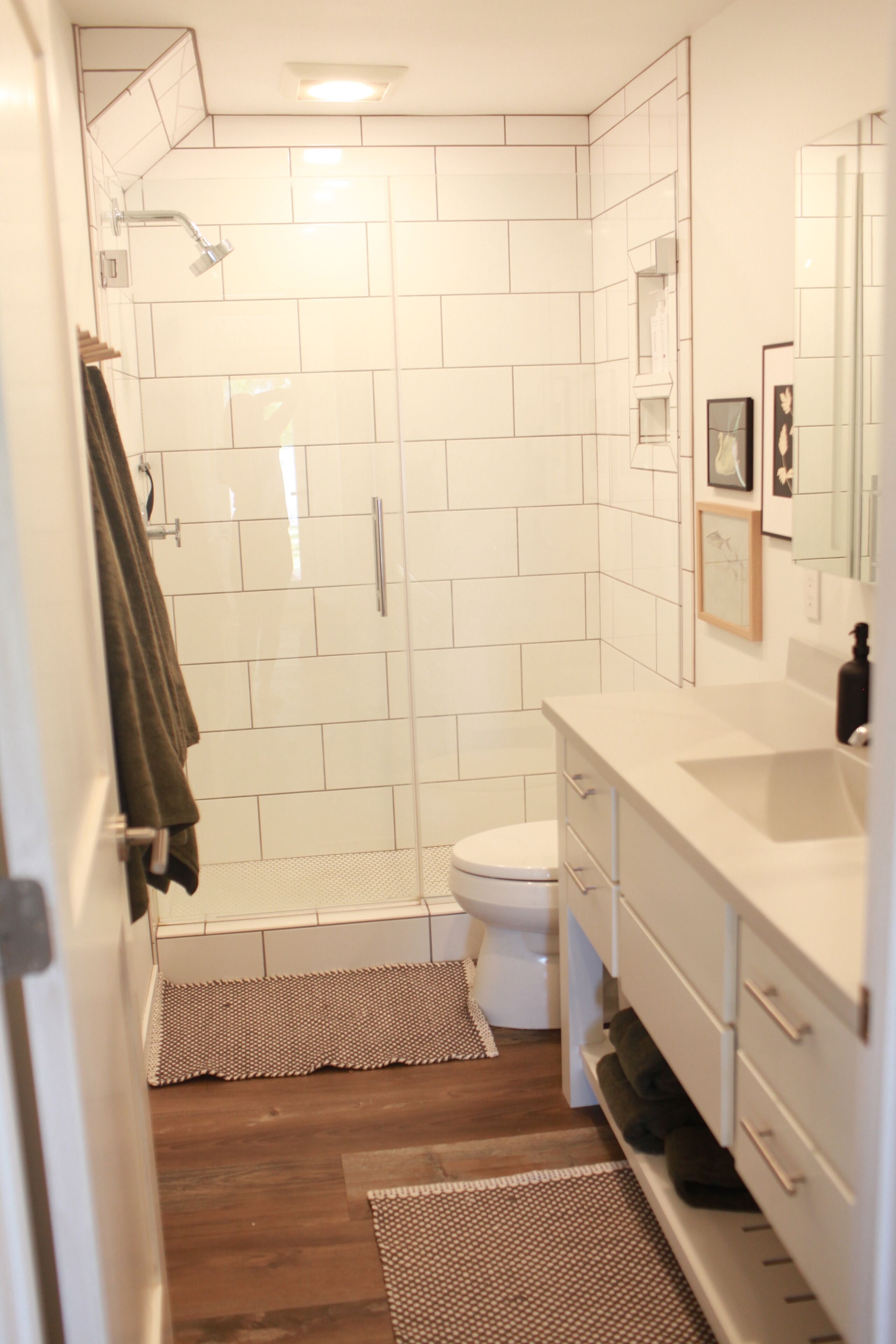 Towels, soap, toilet paper