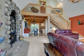 Télévision, cheminée