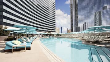Seasonal outdoor pool, cabanas (surcharge), pool umbrellas
