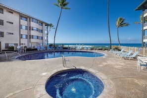 Lägenhet - 1 kingsize-säng med bäddsoffa (Kona Reef A-34) | Pool
