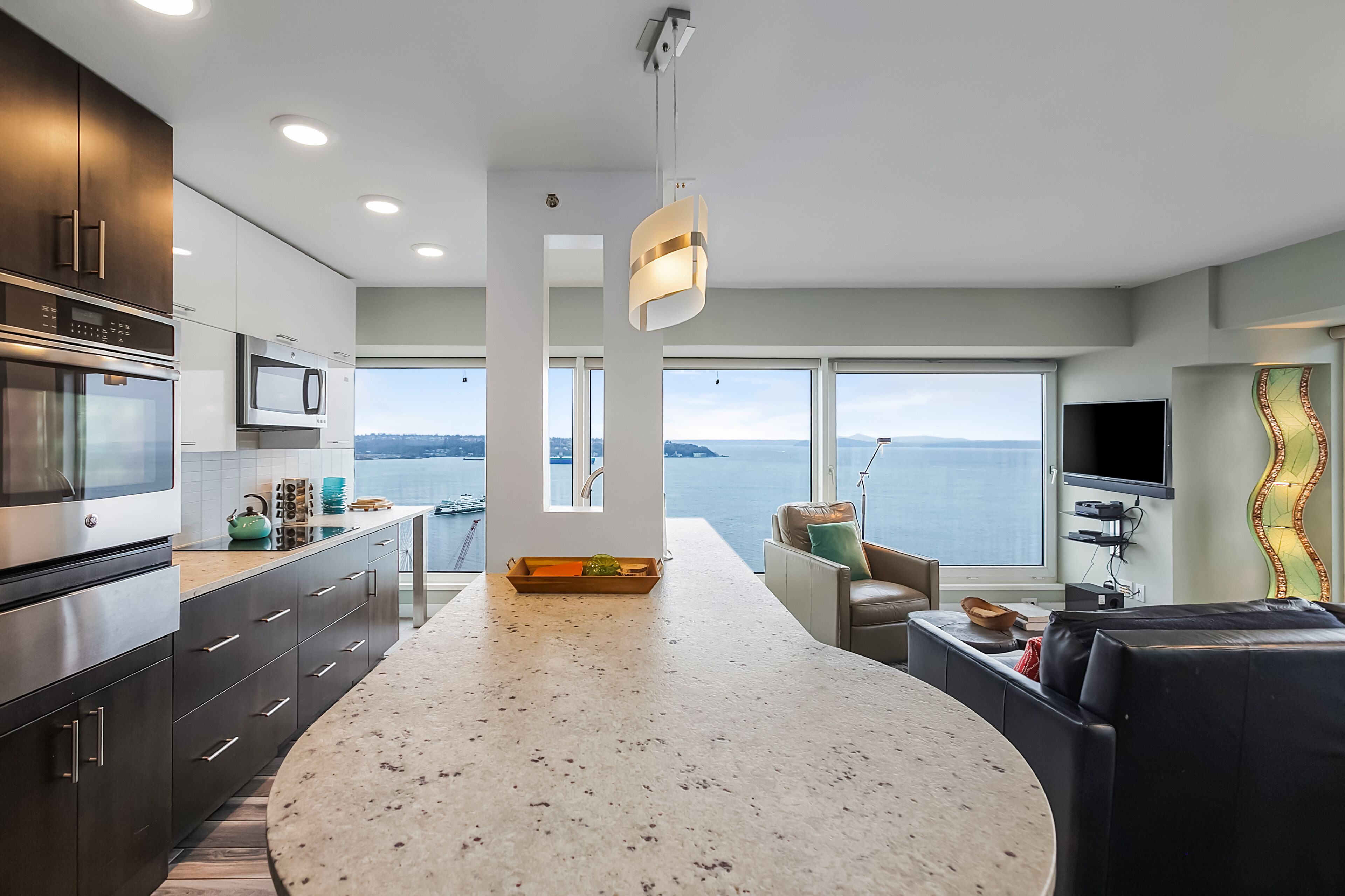 Premium Condo | Living area | 43-inch TV with digital channels